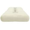 vidaXL Pallet Cushion Cream 100% Polyester 47.2 in x 15.7 in x 4.7 in
