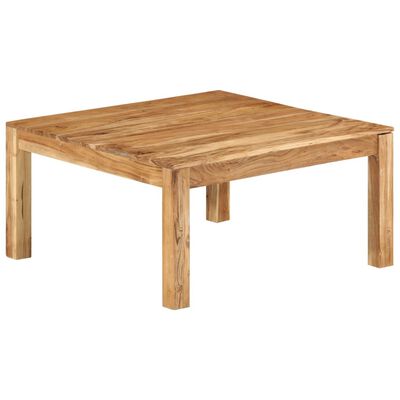 vidaXL Coffee Table 31.5"x31.5"x15.7" Solid Acacia Wood