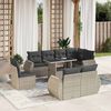 vidaXL Garden Sofa Set Light Grey