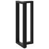 vidaXL Bar Table Leg Black Powder-coated steel Standard Adjustable Feet