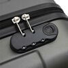 vidaXL Suitcase 3 pcs Dark Grey 19.69 x 12.20 x 30.71 in ABS Plastic