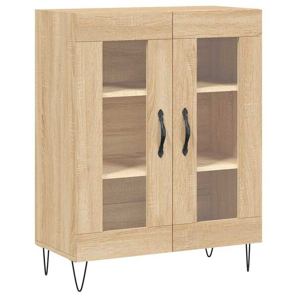 vidaXL Sideboard Sonoma oak 27.36 x 13.39 x 35.43 in Engineered Wood