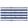 vidaXL Lowback Chair Cushion Set of 4 Blue & White Stripe 100% polyester