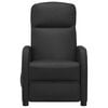 vidaXL Massage Chair Black Faux leather, plywood, iron Large