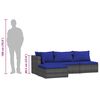 vidaXL Garden Lounge Set Gray