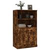 vidaXL Highboard Smoked oak Engineered wood 23.6x14.0x40.7 in Highboard