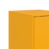 vidaXL Sideboard Mustard Yellow Cold-rolled Steel 13.6x15.4x42.1 in