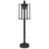 vidaXL Outdoor Floor Lamp Black Stainless Steel 23.6 in Durable