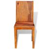 vidaXL Dining Chairs 2 pcs Solid Acacia Wood