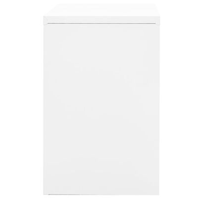 vidaXL Filing Cabinet White 35.4"x18.1"x28.5" Steel