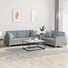 vidaXL Sofa Set Light grey