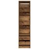 vidaXL Wardrobe Old Wood Engineered Wood Compact Wardrobe Rectangular
