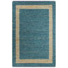 vidaXL Area Rug Blue, Natural Jute and Cotton 63 x 90.6 in Durable