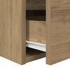 vidaXL Wall-mounted Bedside Cabinet Set of 2 Artisan Oak Engineered wood