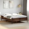 vidaXL Bed Frame Brown Oak Engineered wood Small Double Durable