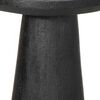 vidaXL Side Table Black Solid Mango Wood Small Durable Side Table