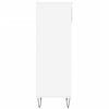 vidaXL Shoe Cabinet High gloss white Engineered wood, metal Medium