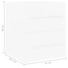 vidaXL Sink Cabinet White Engineered wood 16.1x15.2x18.9 in Sink Cabinet