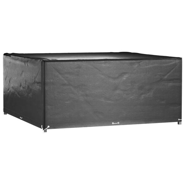 vidaXL Garden Furniture Cover Set of 2 Black Polyethylene