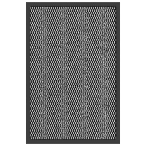 vidaXL Doormat Anthracite Polypropylene and PVC 16x24 in Doormat