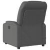 vidaXL Massage Recliner Chair Dark Grey Polyester, Metal, Plywood Medium