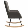 vidaXL Rocking Chair Dark Grey Sherpa Fabric