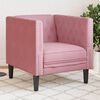vidaXL Chesterfield Sofa Chair Pink