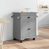 vidaXL Kitchen Trolley "BODO" Grey 28.3x17.7x31.5"