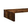vidaXL Monitor Stand Smoked Oak 39.4x10.6x3.9" Engineered Wood