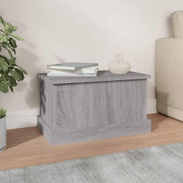 vidaXL Storage Box Grey Sonoma Engineered wood Medium Storage Box