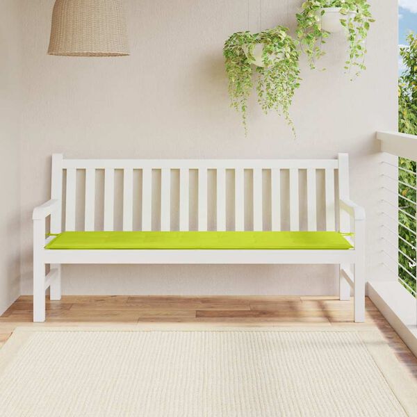 vidaXL Patio Bench Cushion Bright Green 70.9x19.7x1.2" Oxford Fabric