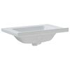vidaXL Bathroom Sink White 28.0x18.9x7.7" Rectangular Ceramic