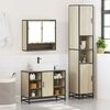 vidaXL Bathroom Furniture Set Sonoma Oak Engineered Wood Large