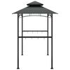 vidaXL BBQ Gazebo Anthracite Steel Medium Hooks BBQ Gazebo