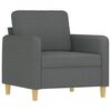 vidaXL Sofa Set Dark Grey Fabric (100% polyester), metal, textilene, plywood