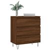 vidaXL Sideboard Brown Oak Engineered Wood 23.6 in x 13.8 in x 27.6 in