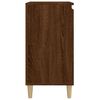 vidaXL Bedside Cabinet Brown oak Engineered wood Medium