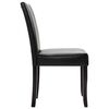 vidaXL Dining Chairs 2 pcs Black Faux Leather