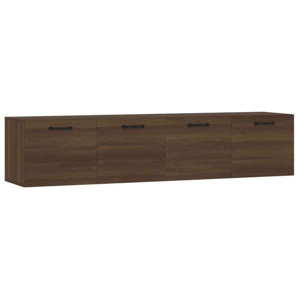 vidaXL Wall Cabinet Brown oak Engineered wood Medium Wall Cabinet