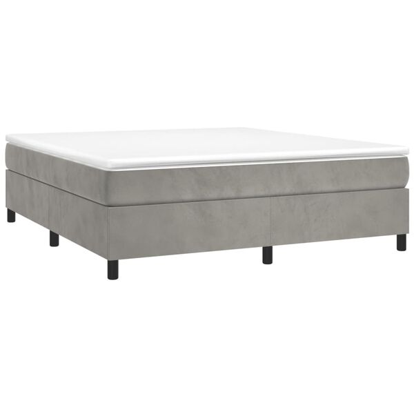 vidaXL Bed Frame Light grey