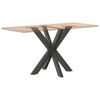 vidaXL Dining Table Leg Anthracite Powder-coated steel Large