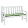 vidaXL Garden Bench Cushion Leaf Pattern 100% polyester 47.2 x 19.7 in