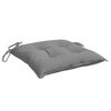 vidaXL Chair Cushion Set of 6 Grey Oxford fabric 15.7 x 15.7 x 2.8 in