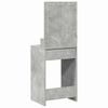 vidaXL Dressing Table Concrete Grey 19.69 x 16.14 x 53.15 in