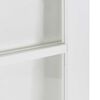 vidaXL Sliding Door White 30.71 x 83.07 in Solid Pine Wood and Glass