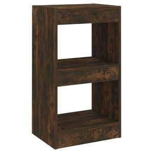 vidaXL Book Cabinet Smoked Oak Engineered Wood Medium Book Cabinet