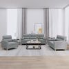 vidaXL Sofa Set Light Grey
