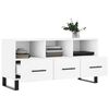 vidaXL TV Cabinet White Engineered Wood Medium TV Cabinet Rectangular