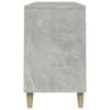 vidaXL Shoe Cabinet Concrete Grey Engineered wood, Solid eucalyptus wood