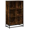 vidaXL Book Cabinet Smoked Oak Engineered wood Medium Book Cabinet